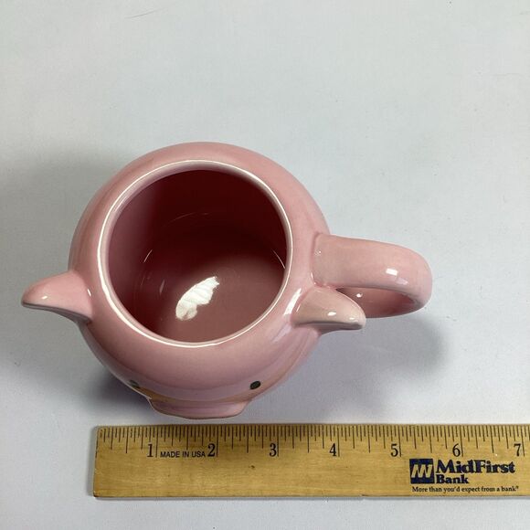 Babe Pink Pig Mug Figural 3D Coffee Tea Ceramic - Picture 7 of 8